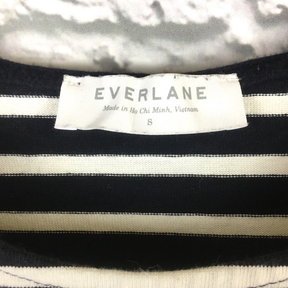 Everlane Breton Cotton Striped Oversize Dress Sz S - Picture 5 of 8